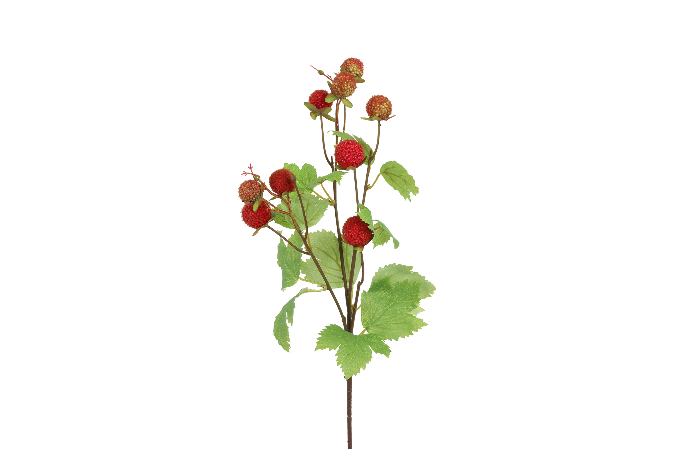 Kunstbes Rubus idaeus rood-L15B15H71CM