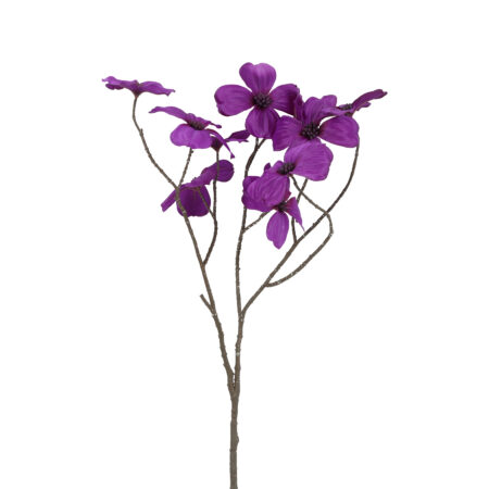 Kunstbloem Beau Cornus paars-L67B26H26CM