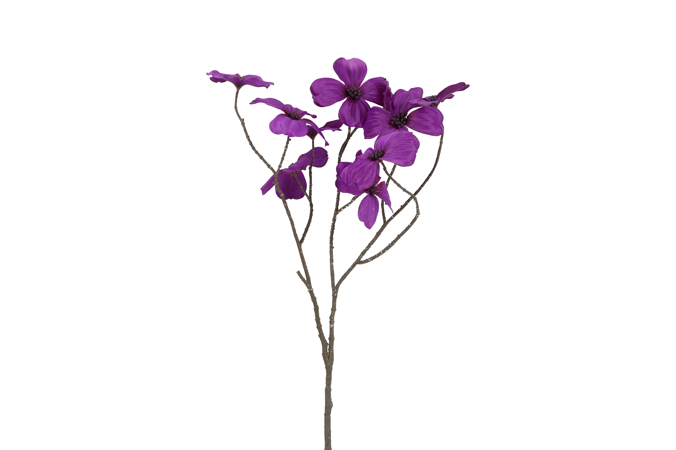Kunstbloem Beau Cornus paars-L67B26H26CM