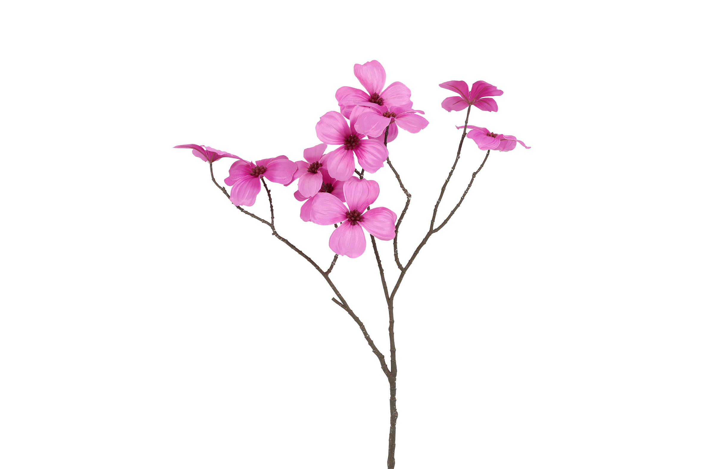 Kunstbloem Beau Cornus paars-L67B26H26CM