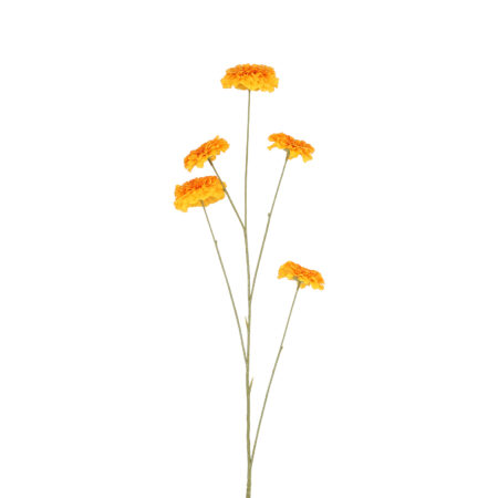 Kunstbloem bloem Zinnia geel