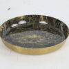 Schaal rond Marble M messing