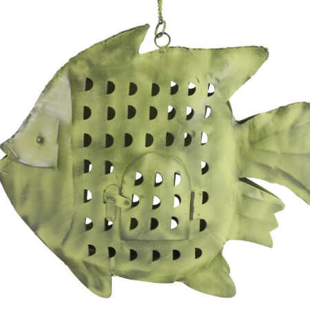 Theelichth hangend vis Darcel L groen