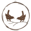 Wandversiering Birdy roest