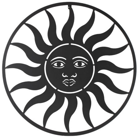 Wandversiering ro Daja L zwart