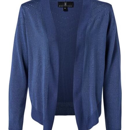 Delhi Lurex Vest Grijs Blauw