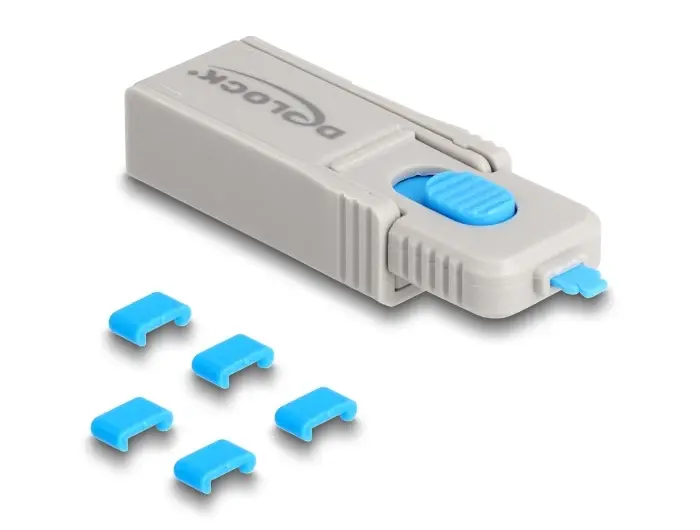 USB-C poortblokkers 5st + key