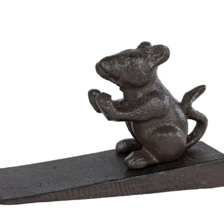 Deurstopper "Mouse" antiek zwart metaal 13