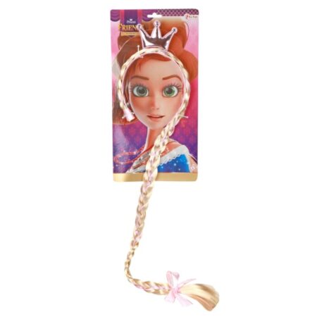Diadeem met vlecht en kroon Prinses |