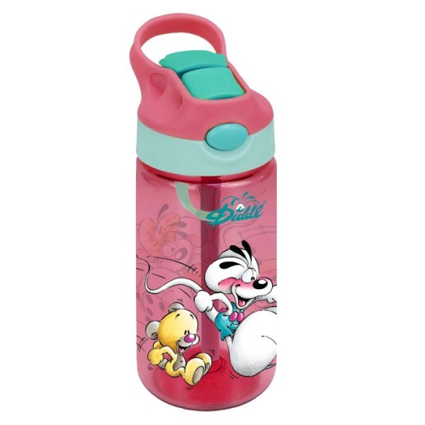 Diddl Waterfles 450ml Roze |