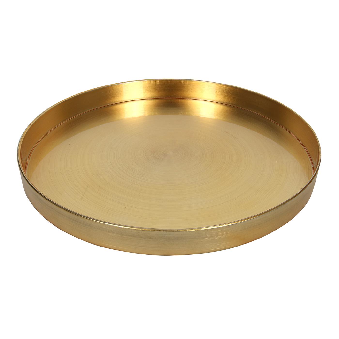 Dienblad goud melamine Ø32xH3cm | Svenska Living