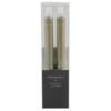Dinerkaars rustiek LED rond Lyon L beige 2 stuks hoogte 24 x 2