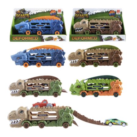 Dino transporter transformeerbaar 19cm | Merkloos