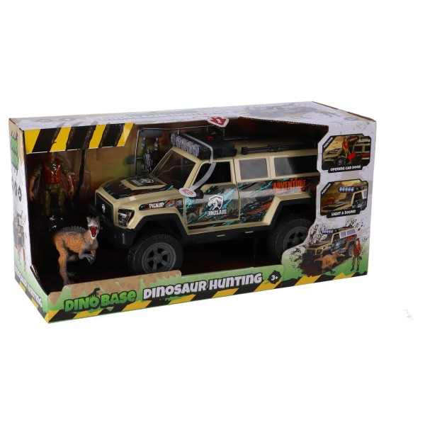 Dinobase Auto Terreinwagen Met Dino En Licht En Geluid |