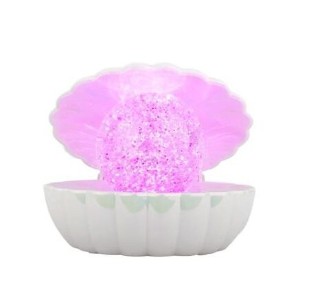 Disco Lichtgevende Glitter-parelschelp 14 Cm Parelmoer Usb |