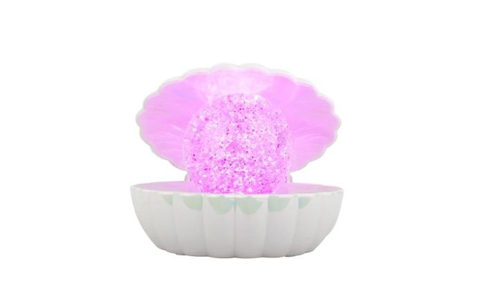 Disco Lichtgevende Glitter-parelschelp 14 Cm Parelmoer Usb |