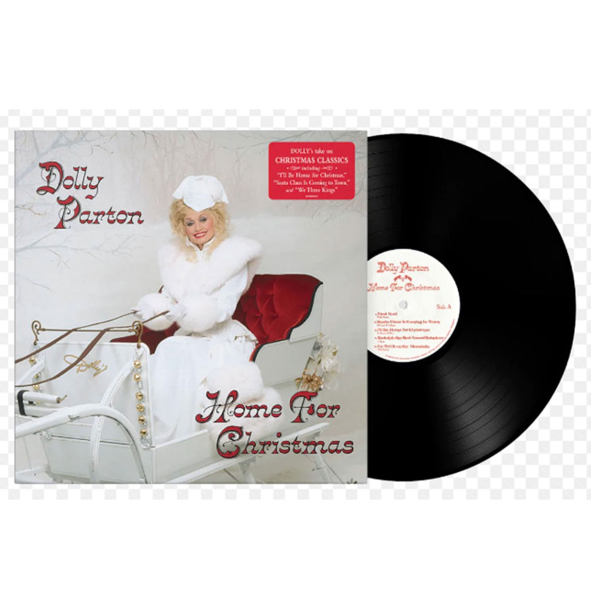 Dolly Parton - Home For Christmas (Zwart Vinyl) (LP) | Fiftiesstore