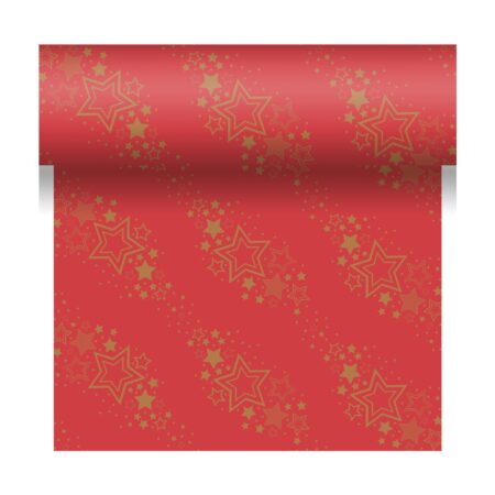 Duni 3-in1 Holiday Star Red 40x480cm | Duni