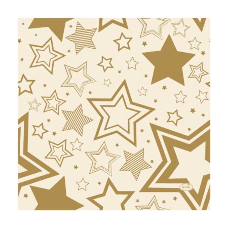 Duni Servetten Holiday Star Cream 33cm | Duni