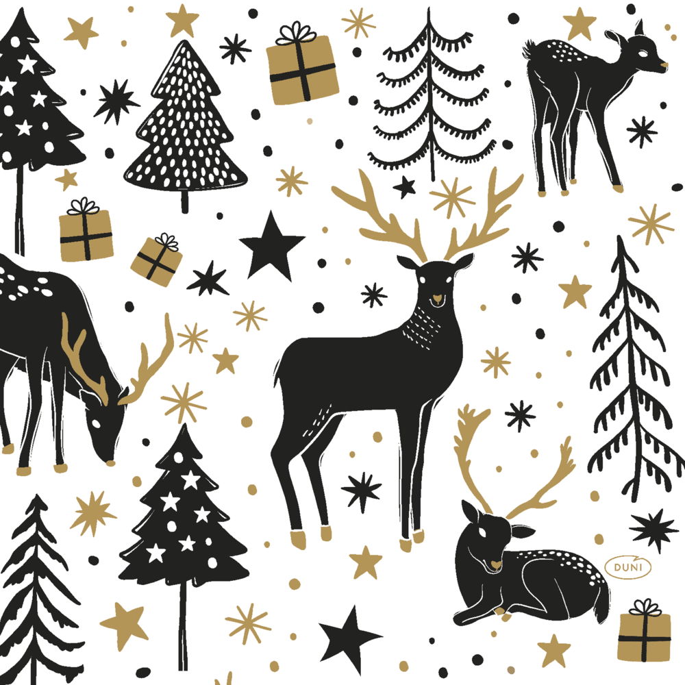 Duni Servetten Magic Winter 33x33 cm | Duni