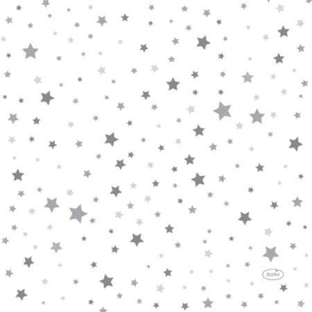 Duni Servetten Silver Stardust 33x33cm | Duni
