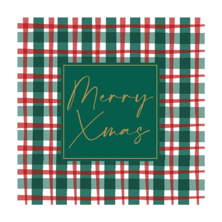 Duni Servetten Xmas Check 33x33cm | Duni