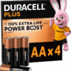 Duracell Plus AA batterijen 4 stuks