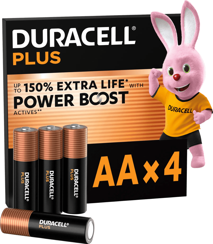 Duracell Plus AA batterijen 4 stuks