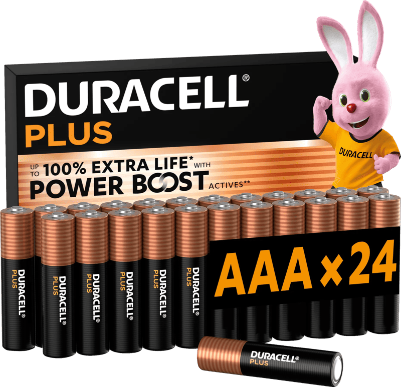 Duracell Plus AAA batterijen 24 stuks