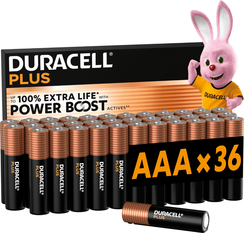 Duracell Plus AAA batterijen 36 stuks