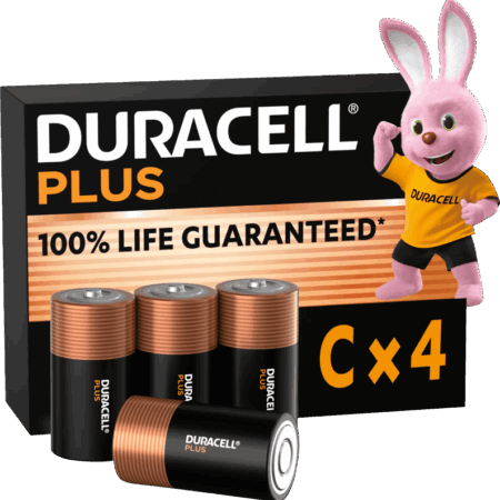 Duracell Plus C batterijen 4 stuks