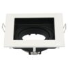 Durham LED Inbouwspot Vierkant - Kantelbaar armatuur - 10x10 cm - GU10 Fitting incl. lamphouder - IP20 voor binnen - Wit | HOFTRONIC