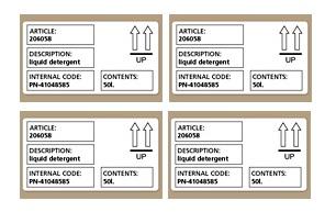 12 pack label Shipping/Badge Label 101x54mm