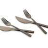 Pizzeriabestek Set "Bari" (Zwart
