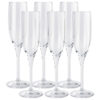 6 kunststof glazen (Champagneglazen