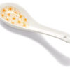 Porseleinen schaaltje of lepel (Lepel/wit/oranje)