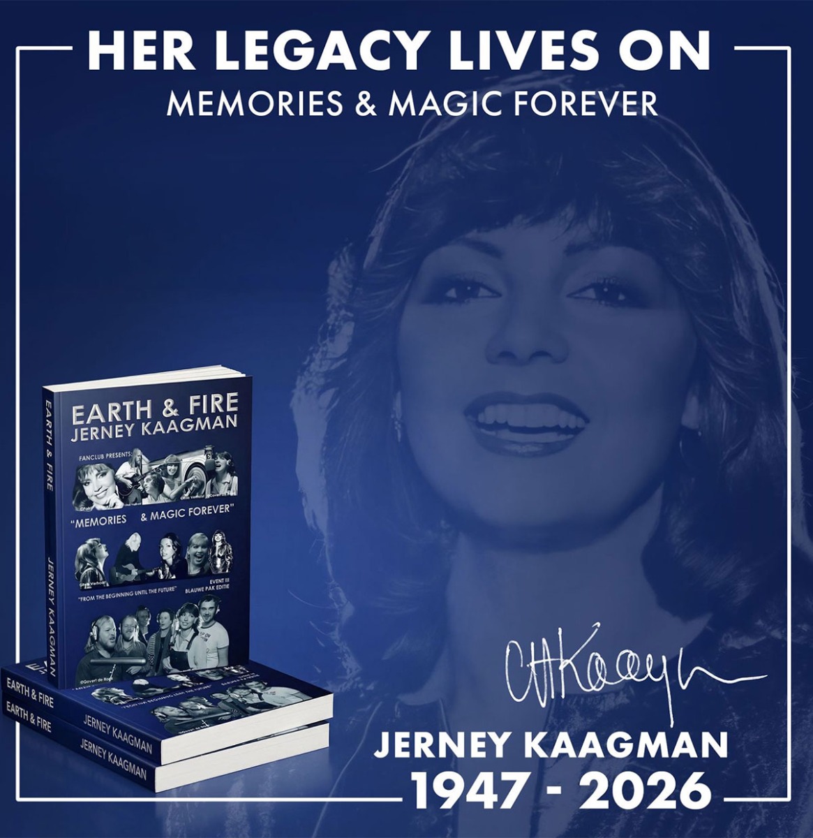 Earth & Fire - Jerney Kaagman - Memories and Magic Forever Boek 7.1 Blauw | Bennies Fifties