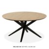 Eetkamertafel Wellington 130 rond