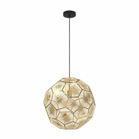 Hanglamp Skoura staal zwart