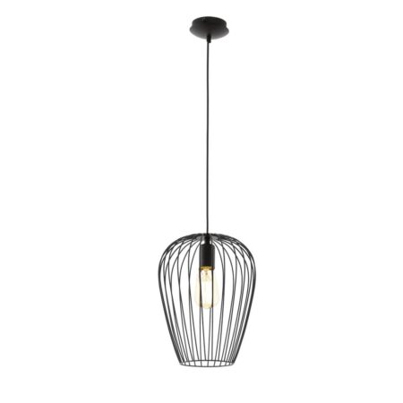 Hanglamp e27 zwart 'newtown'
