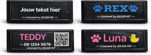 Eigen naam label - klein 110 x 30mm - Per stuk