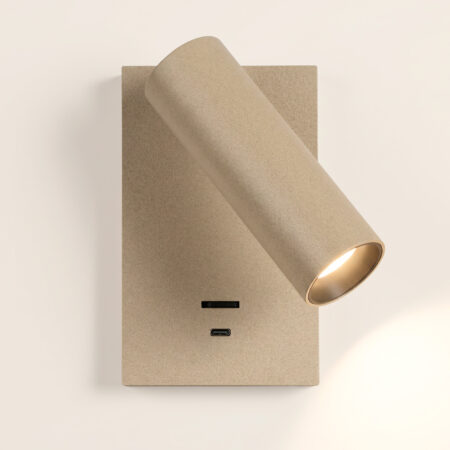 Elias Bedlamp Champagne Met Schakelaar En USB-C