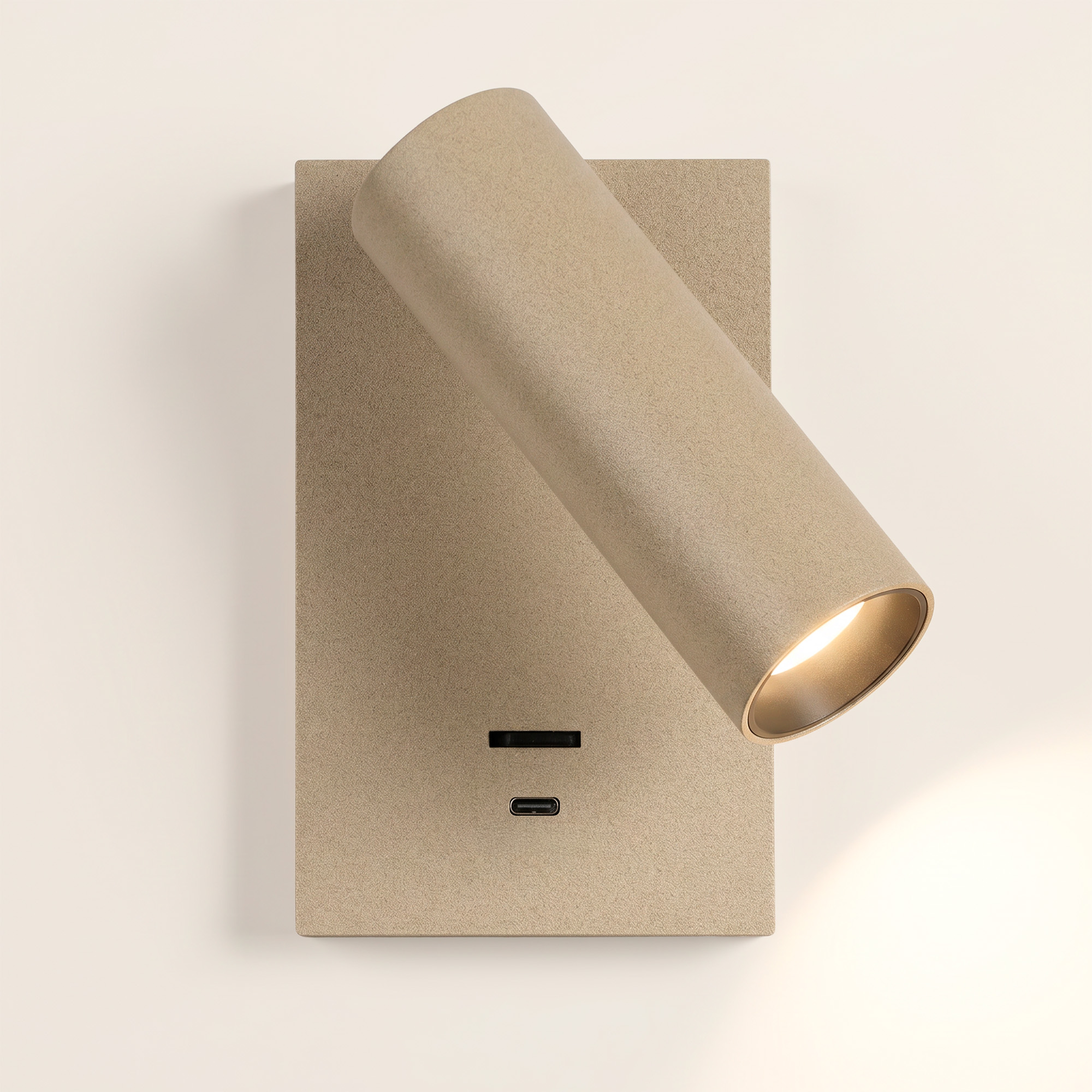 Elias Bedlamp Champagne Met Schakelaar En USB-C
