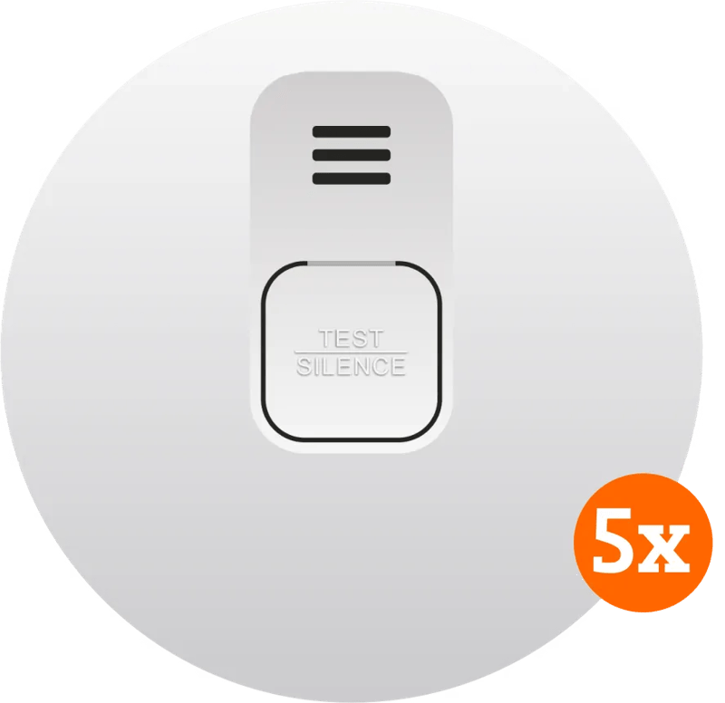 Elro Blue Line CBFS58R Koppelbare Rookmelder 5-pack (10 jaar)