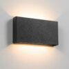 Elroy Up en Down Muurlamp Zwart Medium