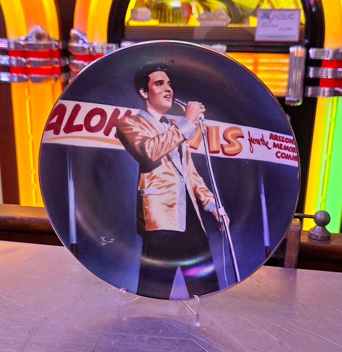 Elvis Presley Dehi Verzamelbord 1991 - “Benefit for the U.S.S. Arizona” (LP) | Elvis Presley