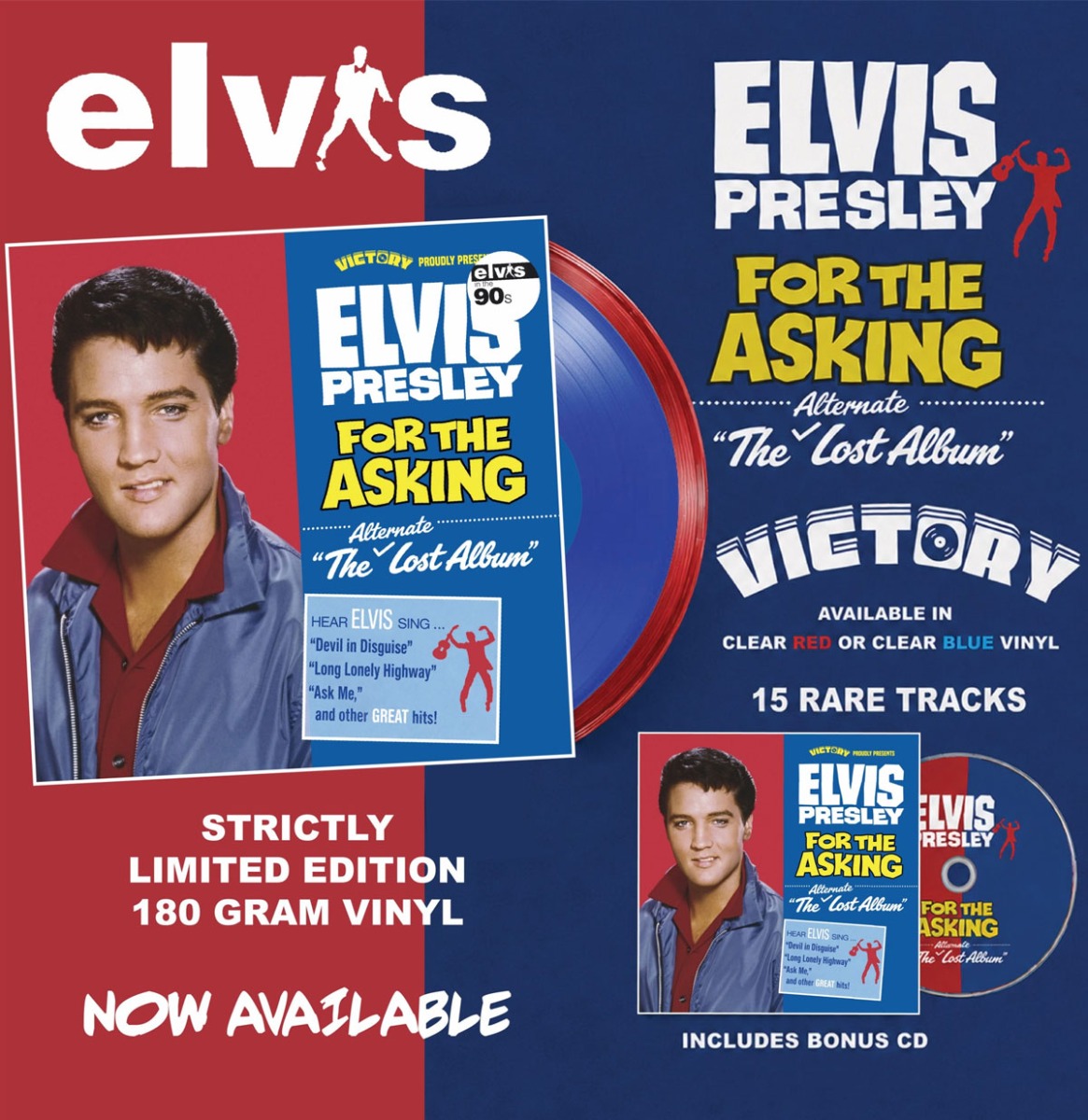 Elvis Presley - For The Asking: The Lost Album (Gelimiteerd Rood Vinyl) + CD (LP) | Elvis Presley