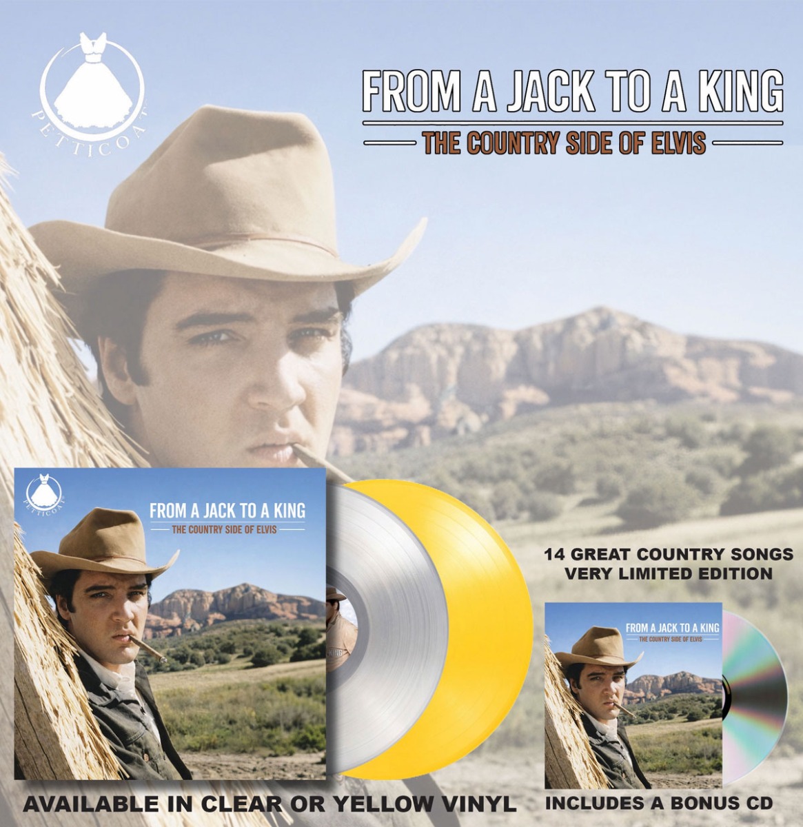 Elvis Presley - From A Jack To A King: The Country Side Of Elvis (Gelimiteerd Geel Vinyl) + CD (LP) | Elvis Presley