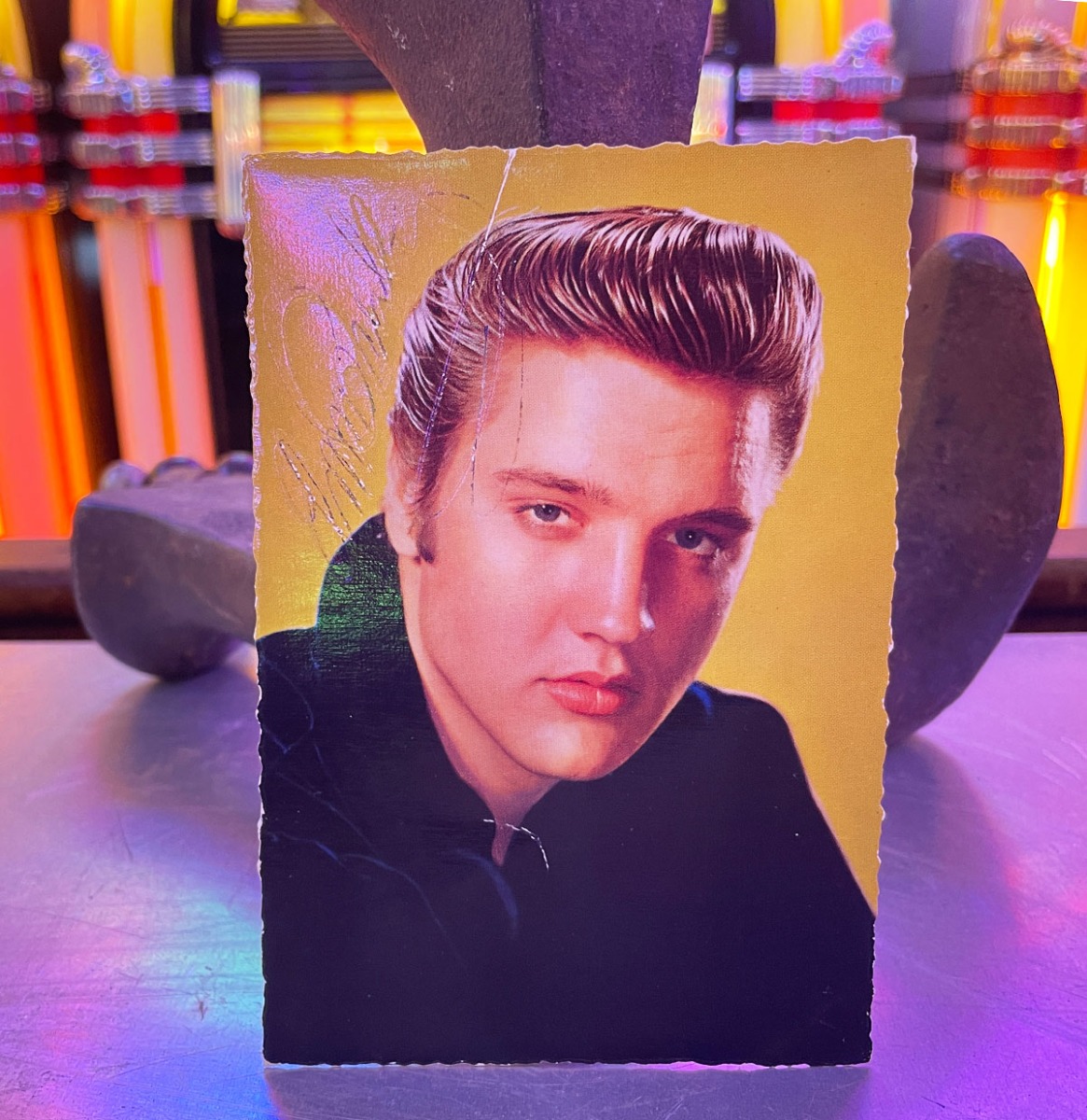 Elvis Presley Origineel Gesigneerde Fotopostkaart Dubbel Gesigneerd - Duitsland | Elvis Presley