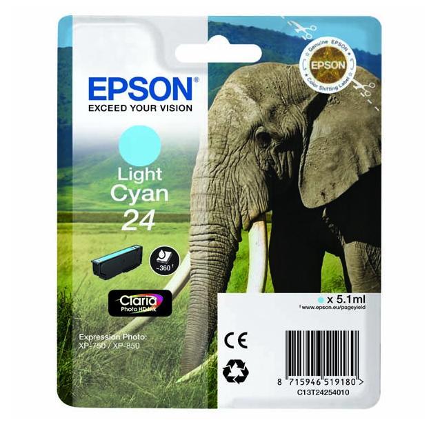 24 licht cyaan